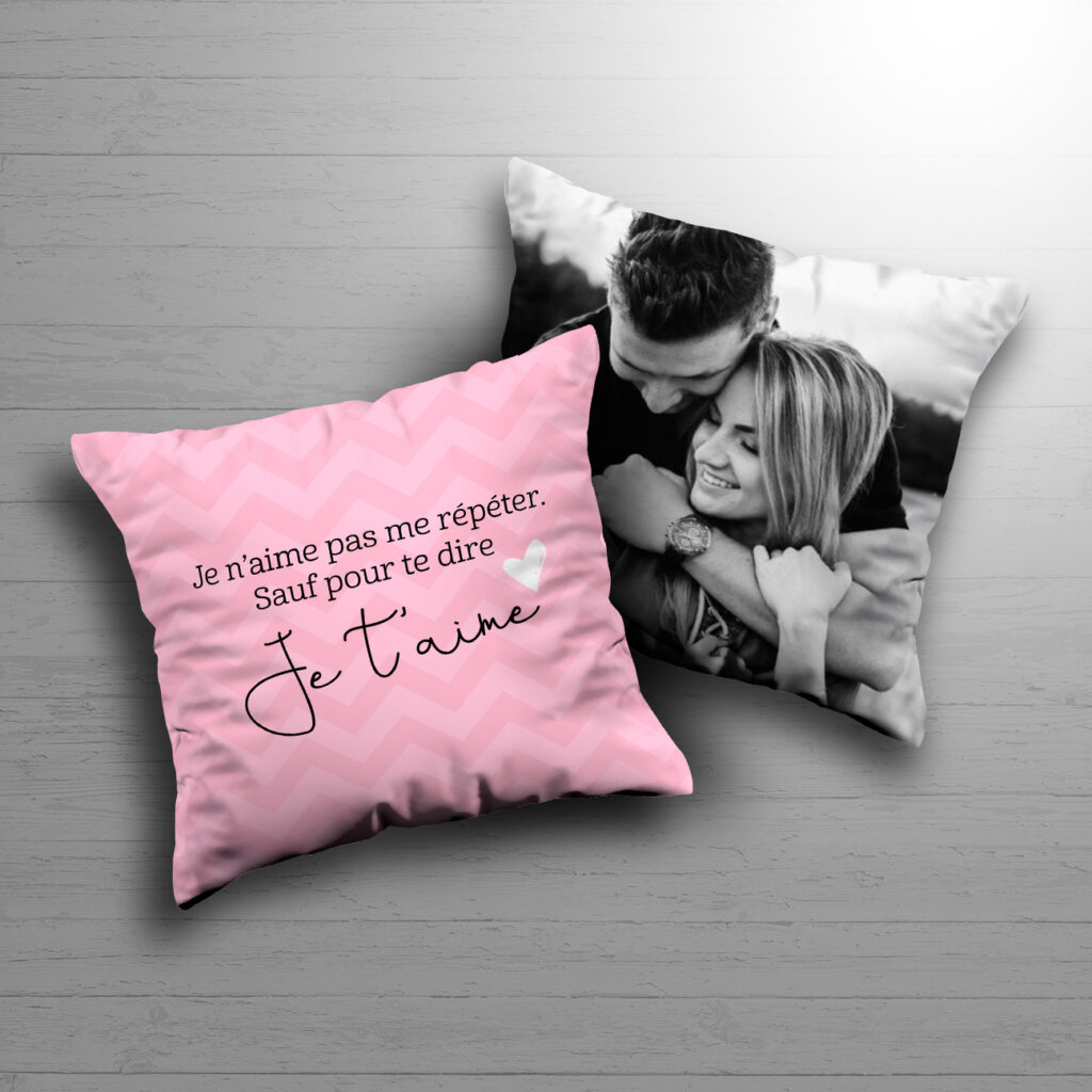 Coussin modèle 02 – Je t’aime