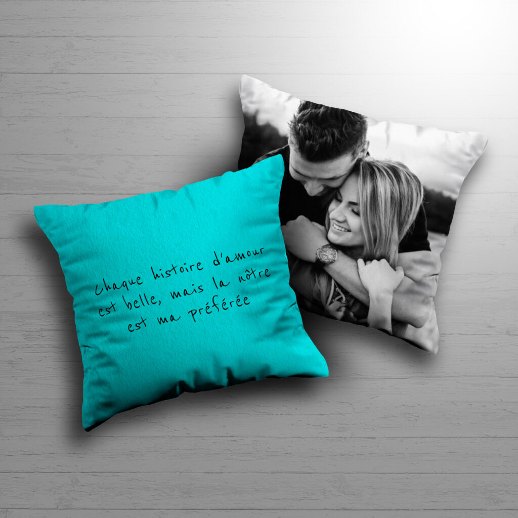 Coussin modèle 03 – Histoire d’amour