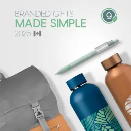 Cadeaux personnalisés: sac, gourdes et stylo.